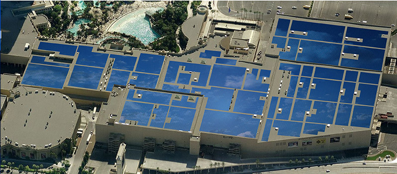 Mandalay Bay installs world's largest convention center solar array »  Exhibit City News
